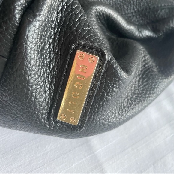 Nicoli Black Leather Purse - Picture 2 of 9